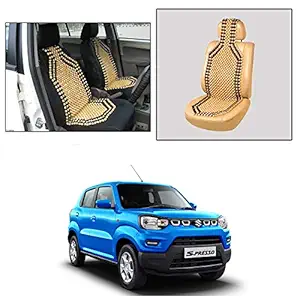 Oshotto Wooden Car Beads Car Wooden Acupressure Bead Seat Cover Compatible with Maruti Suzuki S-Presso
