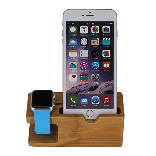 Fullmosa Apple Watch Stand Madera y Bamb Soportes de Carga Soporte Docking Station Soporte para Cradle para iPhone y Apple Watch Series1 Series 2 Fullmosa Apple Watch Stand Madera y Bamb Soportes de Carga Soporte Docking Station Soporte para Cradle para iPhone y Apple Watch Series1 Series 2