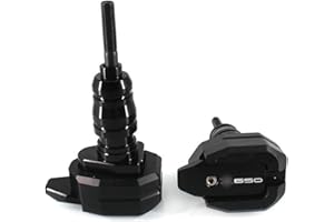 AFGIFT Deslizadores Moto para Kawasaki Z650 Z900 Z900RS Z 650 900 2017-2023 Marco de protección contra caídas para Motocicleta Slider Carenado Crash Pad Protector (Color : Black, Size : Z650)