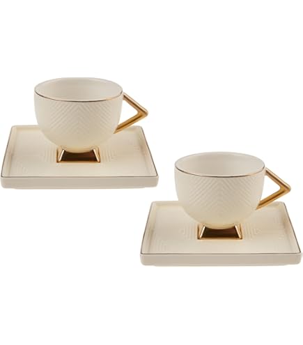 Marea Lot De 6 Tasses à Café Avec Soucoupe En A78 - Maison