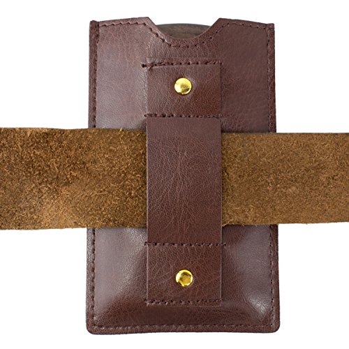 HAWK Outdoors BART-KAMM natürliche organische Bart-Pflege aus Mango-Holz – klassisch inklusive Etui mit Gürtel-Schlaufe – Vintage-Look Box als Premium Geschenk zur Bart-Bürste – Kein Sandelholz Geruch - 7
