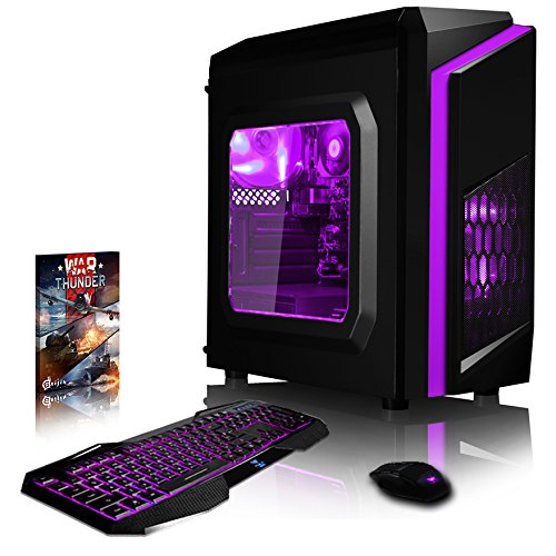 VIBOX Pyro SA4-101 Gaming PC - 3,9GHz AMD A4 Dual-Core APU, Desktop Gamer Computer mit Spielgutschein, Grün Innenbeleuchtung, lebenslange Garantie* (3,7GHz (3,9GHz Turbo) superschneller AMD A4-6300 Dual-Core-APU / CPU-Prozessor, 16GB DDR3 1600MHz RAM, 1TB (1000GB) SATA III HDD 7200rpm Festplatte, 400W 85+ Netzteil, CIT Storm Grün Gaming Geh§use, FM2+ Mainboard, Ohne Windows Betriebssystem)