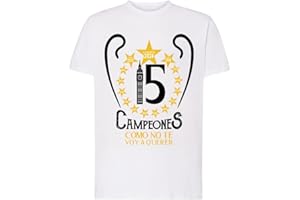 CHAMPION'S CITY Camiseta Fan Madrid Campeones Copa de Europa - La 15 - "Cómo no te voy a querer