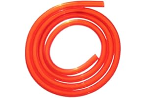 cyclingcolors Durite essence rouge translucide haute qualité spéciale hydrocarbure Huile Tuyau Carburant moto scooter quad, Ø 4,5mm x 1 mètre