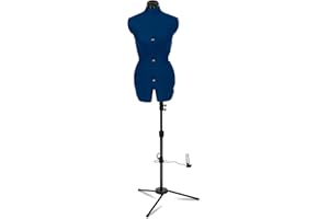 Adjustoform FG372 Sew Deluxe 8-teilige verstellbare Kleiderform, Saphirblauer Nylonstoff, Small (UK Dress Size 10-16)
