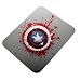 Clapcart Captain America Shield Design Printed Rubber Base Mat finish Mouse Pad For PC / Laptop - Multicolor RS.119.00