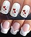 VALENTINES DAY WATER NAIL TRANSFERS DECALS STICKERS ART SET #05 & 172. **plus x48 nail tip guides!!** x16 HEARTS TRIO & SWIRLS GIRLFRIEND WIFE TATTOO WRAPS & x48 FRENCH MANICURE TIP GUIDES! CAN BE USED WITH NATURAL GEL ACRYLIC STICK ON NAILS! OR WITH GLITTER DUST CAVIAR BEADS ALLOYS DECORATIONS CONFETTI FIMO SHAPES TAPE PENS RHINESTONES!