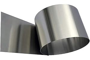 GOONSDS Edelstahlbleche - Edelstahl Fein Platte Blechblatt für Kunsthandwerk-Projekt und DIY, Länge 300 cm und Dicke von 0,25 mm,Width 100MM