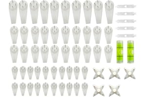 WYAN 62 pezzi gancio dell'immagine di Non-Traccia,5 disegni gancio d'attaccatura dell'immagine della parete dura per le foto di nozze che appendono il corredo dell'hardware per l'ufficio domestico