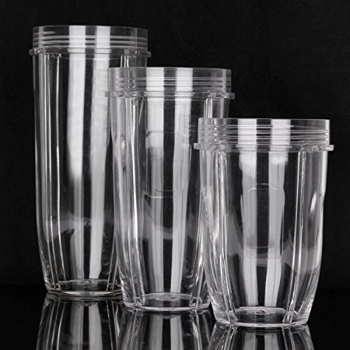 UNIQUEBELLA Ersatzteile fuer ninja, 24 OZ Kleine Tasse, Cup Entsafter Zubehör Für ninja Blender Entsafter - 4