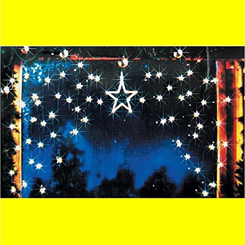 Preisvergleich Produktbild LED Weihnachtsbeleuchtung Lichterkette 1 grosser 70 kleine Sterne Lichtervorhang Sternenvorhang Fensterdeko Sternenkette