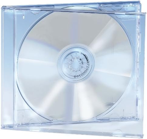 Ednet Pack of 5 CD Cases with Crystal-Clear CD Tray for 2 CDs