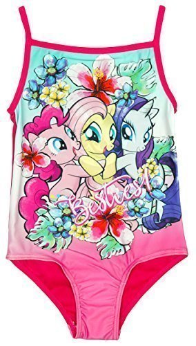 Girls Official My Little Pony Besties Swimming Costume Mlp