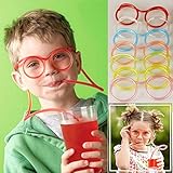 5 PCS Wacky Drink Trinkhalm Tube Kinder Crazy Fun Neuheit Flexible Brille Trinkhalm Tube Geschenk Supplies Geburtstag Spiele Party Funky Fun 5 pcs