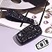 Produktbild Royalfox(TM) Luxus 3 4 Tasten 3D Bling Smart Keyless Entry Remote Key Fob Gehäuse für BMW 1 2 3 4 5 6 7 M Serie, BMW X1 X3 X4 M2 M3 M4 M5 M6, mit Schlüsselanhänger, schwarz