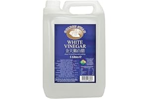 WORLD FOOD SHOP Golden Swan UK Distilled White Vinegar 5L - Premium Cleaning, Pickling, Marinating & Cooking Solution - Pure & Versatile Vinegar (1 Pack)