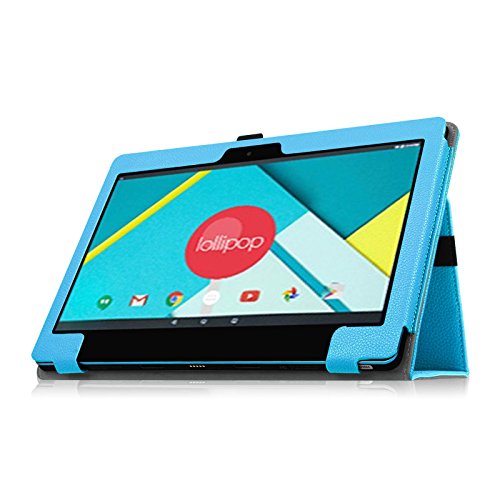 Fintie Odys Winpad 12 Hülle Case – Slim Fit Folio Premium Kunstleder Tastatur Ständer Schutzhülle Cover Tasche für Odys Winpad 12 / Odys Evolution 12 – 2in1 11,6 Zoll (29,5 cm) Convertible Tablet-PC, Blau - 5