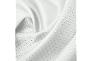 iPEAK Shower Curtains Heavy duty Mould Proof Mold-Resistant Water Repellent Washable Diamond Fabric Bathroom Curtain 180cm x 180cm (White)