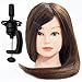 Neverland Beauty 80% Professional Real Hair 20 Inch Hairdressing Equipment Training Heads With Free Clamp For College and Professional Use