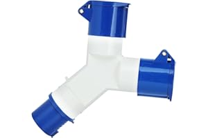 Lunyloer Caravan Hook Up Cable 16amp Splitter, 2-Way Cable Plug Splitter, Electrical Connection Splitter Industrial Plug, Tents 16a Hook-Up Adapter, 16amp Splitter for Camping Motorhomes Tents