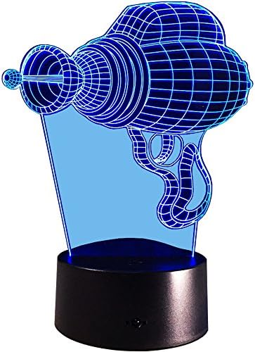 InnoWill Driller Shape Funny LED Lamp Touch Button 2 Modes 7 Colors