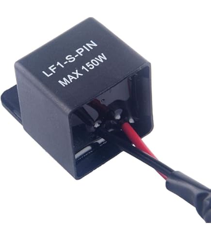 Aharon Motolumino Richtingaanwijzerrelais voor motorfietsen, universeel [12 V] led/halogeen, compatibel met Suzuki 7-pins aansluiting, led- knipperlichten, richtingaanwijzerrelais
