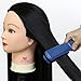 Neverland Beauty 26" Long Smooth 100% Synthetic Natural Black Hair Hairdressing Equipment Styling Head Doll Mannequin Training Head Tools Braiding Cutting Student Practice Model with Clamp #1B UK Stock
