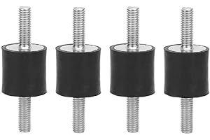 VIAGASAFAMIDO M6 Supporti in Gomma Antivibranti 4 Pezzi, Resistenza alla Lacrime 45 N/mm, Allungamento 400%, per Compressori d’Aria, Motori a Benzina, Pompe, Macchine Industriali