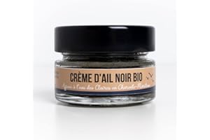 AIL NOIR DES CLAIRES Pot de Crème d'Ail Noir Bio Fabriqué en France de façon artisanale - Qualité 100% Naturel et Sans conservateur - Antioxydant puissant - Source de Vitamines et Oligo-Éléments - Sans gluten - Vegan