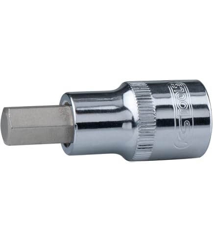 KS Tools 918.1659 Innensechskant-Stecknuss – 1/2" Antrieb, 9 Mm, Lang, Verchromt