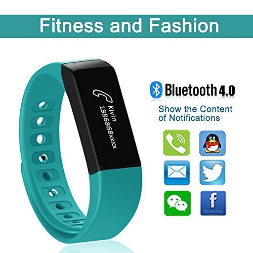 Schrittzähler Fitness Armband SHONCO I5 Plus wasserdicht Bluetooth Activity Tracker Smart Sportband Fitness Tracker Wristband mit Gesundheit schlafen Monitor für iPhone Android Handys - 2