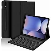 Galaxy Tab S9 Plus / S9 FE Plus Compatible 12.4 Keyboard Tablet Case Black