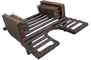 Selections Victorian Style Cast Iron Classic Boot Jack, Brush & Shoe Scraper