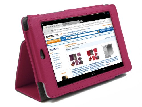 G-HUB PropUp-ScrPen Tablet-Schutzhülle, Pour 1ER Nexus 7 (2012) + Bonus Protecteur, – rosa, Stück: 1 - 4