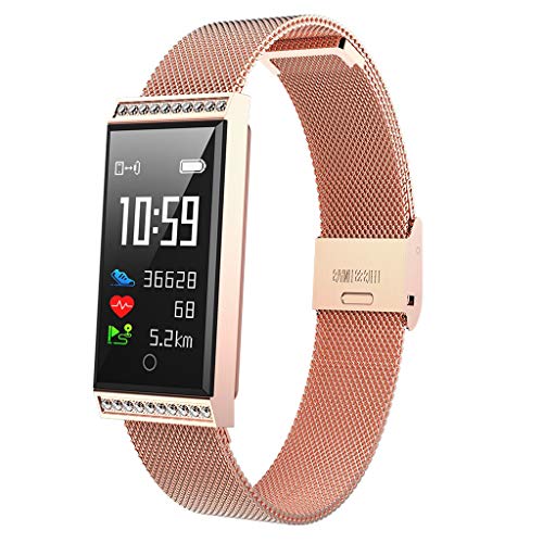 Preisvergleich Produktbild Skryo Wasserdichter Tracker X11 IP68 Pulsmesser Schlafüberwachung Sport SmartWatch (Rose Gold)