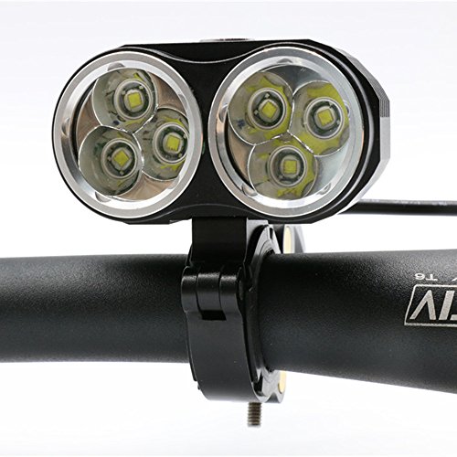 SOOJET BA06 6x CREE XM-L T6 LED Aluminum Fahrradlampe – Front Licht – Bicycle Light – Scheinwerfer Beleuchtung für das Fahrrad – Schick Mit LED Anzeige – Stark Mit Viel Power – Top Preis- Leistung Verhältnis - 3