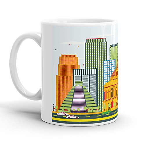 Preisvergleich Produktbild Mexiko Skyline - Tasse / Becher