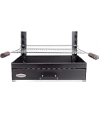 IMEX EL ZORRO Barbecue 49x48x73cm Avec Grille Zinguée - Noir, Facile à Monter