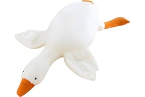 Bodeshis Duck Plush, Large White Goose Teddy, 50 cm Soft Stuffed Animal for Home Decor and Comfort, Neutral Design for All Ages Above 3 Years, Versatile Gift and Travel Companion