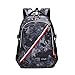 Produktbild Mocael Leinwand Schulrucksack Jungen Rucksack Schultasche mädchen Daypacks Laptoprucksack wasserdicht Schulranzen schoolbag Herren Backpack 15 (Gray)