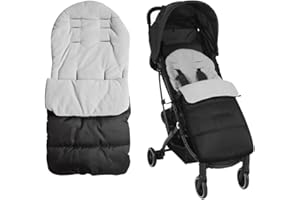 Gobesty Saco de invierno, saco de cochecito universal, saco de cochecito de invierno, impermeable y a prueba de viento para sillas de coche de bebé, cochecitos, buggies, apto para 0-24 bebés