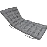 XPERMATE Şezlong Minderi 180x60x12 cm Su İtici UV Dayanımlı Plaj Minderi Punto (Antrasit)