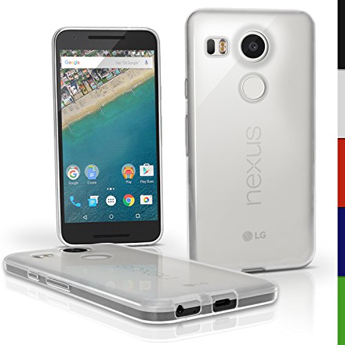 igadgitz Transparente Claro Lustroso Funda Carcasa Gel TPU para LG Nexus 5X Case Cover   Protector Pantalla