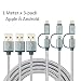 Produktbild Micro USB Kabel [1m/3Pack] Lightning Kabel aus Nylon Material 2 in 1 Ladekabel für iphone und android wie iPhone 8/8Plus/7/ 7Plus/ 6sPlus/ 6s, iPad, Samsung, Huawei ect.