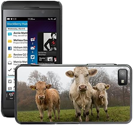 Super Stellar Slim PC Hard Case Cover Skin Armor Shell Protection // M00125854 Cows Kuhwiese Calf Organic Farming // BlackBerry Z10