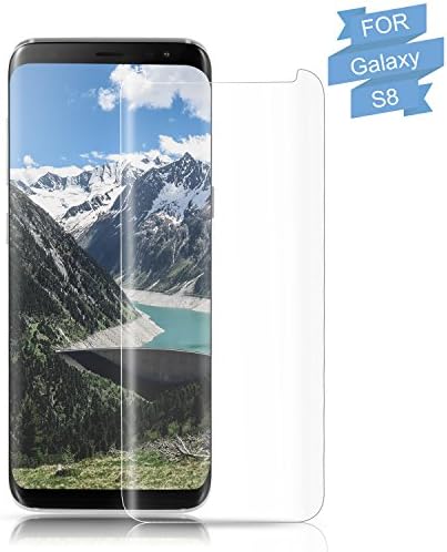 Samsung Galaxy S8 Screen Protector - SURWELL S8 Tempered Glass Screen Protector Full Coverage Clarity Case Friendly 2.0