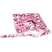 2-Zip Washable Baby Cloth Diaper Nappy Bag Monkey Heart Pink