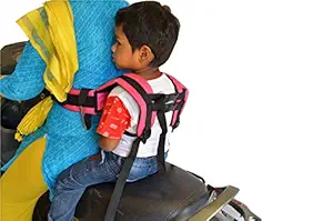 Younique Kidsafe Two Wheeler Child Safety Seat Belt/Kids Safety Belt with Expandable Straps & Double Locks - Black