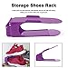 Produktbild FairytaleMM Mode-Schuh-Racks Moderne Doppelreinigung Lagerung Schuhe Rack Wohnzimmer bequem Shoebox Schuhe Veranstalter Stehen Regal, lila