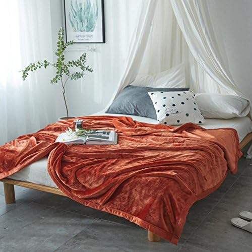 Flannel blanket Plush Nap Lazy blanket Bed Couch Sheet Warm Extra silky Lightweight Faux fur-E 150x230cm(59x91inch)